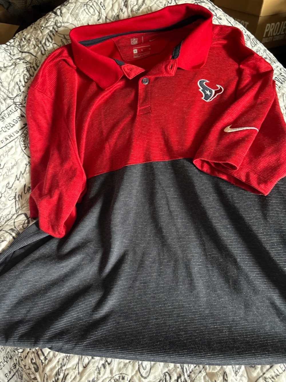 NFL Red Nike Dri-FIT Team Polo